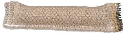 Hovedbilde Gappay Bitepølse i jute 3 x 25 cm.